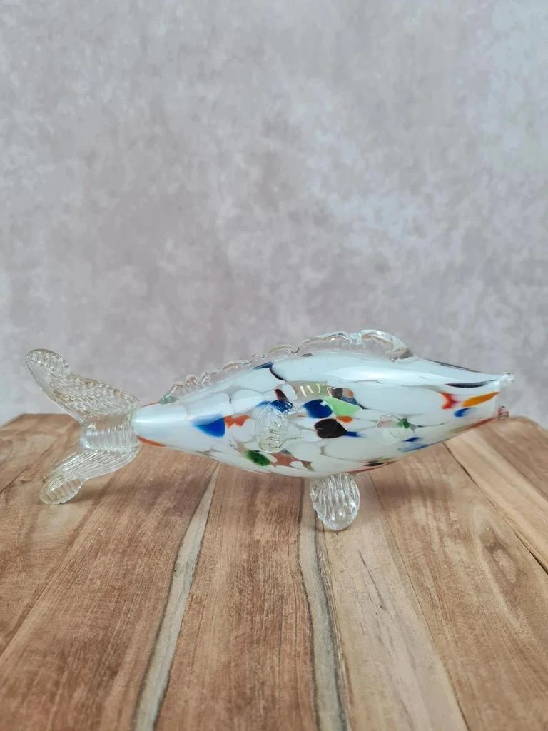 Mooie decoratieve vis van geblazen glas, Murano-stijl 🐟🌈 – photo 3